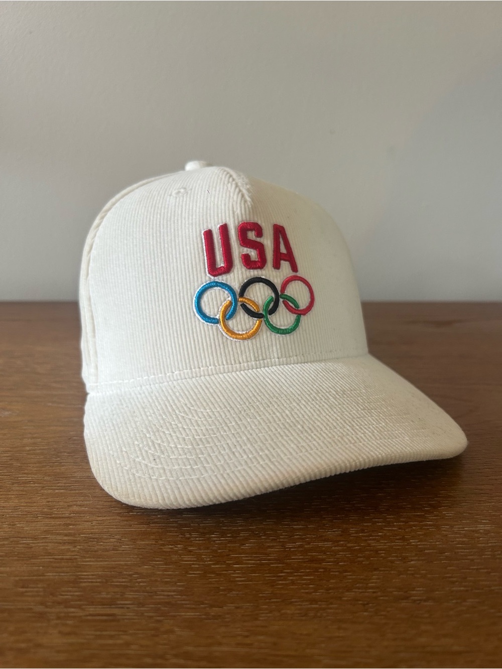 White Cap with Olympic Rings